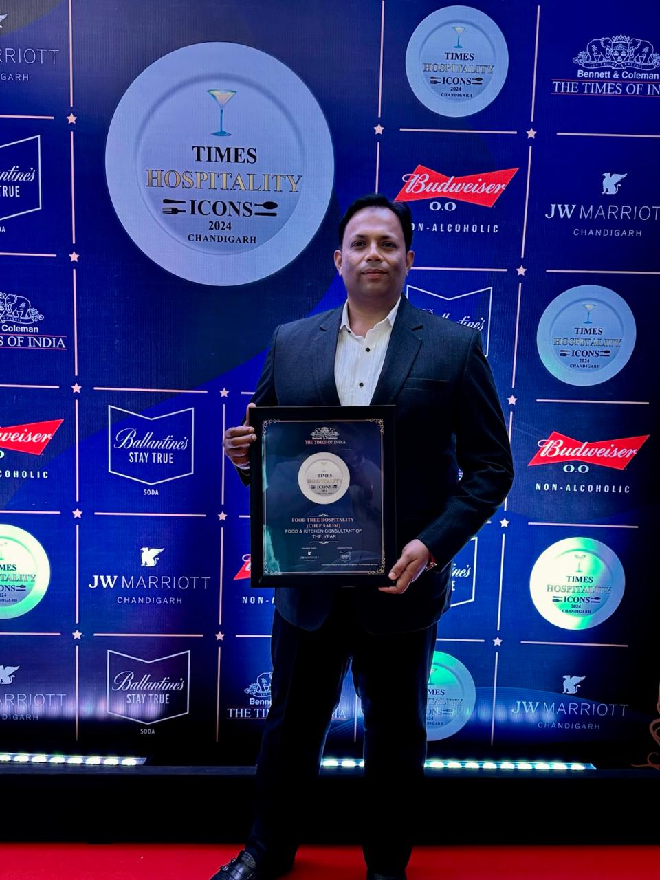 Chef Salim Times Hospitality Icons plaque